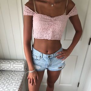 Intimately Free People Lace Crop Top